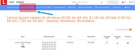 lenovo system update windows 10 64 bit